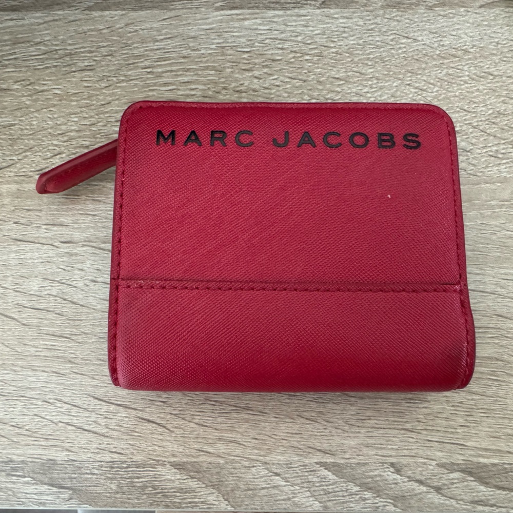 Marc Jacobs Red Canvas Wallet